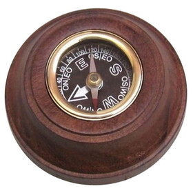 India Overseas Trading BR 48410 Wooden Compass 3"