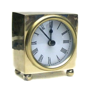 India Overseas Trading BR 4867 Brass Clock, 3"