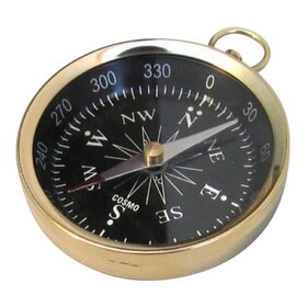 India Overseas Trading BR 48851B Pocket Flat Compass 3"