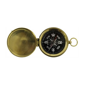 India Overseas Trading BR 4885 Pocket Compass, Black Dial