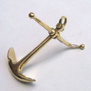 India Overseas Trading BR 48880 Solid Brass Anchor Paper Weight
