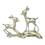 India Overseas Trading BR 6024 Brass Deer Statue, Bambi Pair, Price/Set of 2