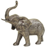 India Overseas Trading BR 60721 Brass African Hairy Elephant Statue