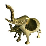 India Overseas Trading BR 6349 Brass Elephant & Baby