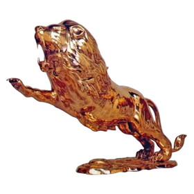 India Overseas Trading BR 6355 Charging Lion Statue