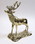 India Overseas Trading BR6360 Solid Brass Deer, Stag Figure With Base