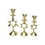 India Overseas Trading BR 9676 Candle Holder Set 3, Star of David, Price/Set of 3