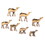 India Overseas Trading BR 9826 Solid Brass Mini Camel Set 7, Price/Set of 7