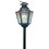 India Overseas Trading IR 15313 Iron  Glass Stake Candle Lantern, Antique Finish (clear only)