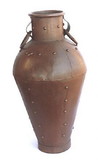 India Overseas Trading IR21222 Iron Antique Vase With Rivets