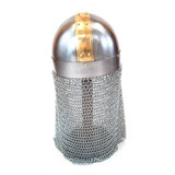 India Overseas Trading IR 80428B Viking Chainmail Brass Helmet