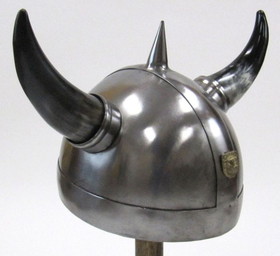 India Overseas Trading IR 80581A Armor Helmet, Viking Horns (Buffalo)
