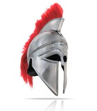 India Overseas Trading IR 80632A Armor Helmet Corinthian With Red Plume