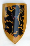 India Overseas Trading IR 80705M Medieval Lion Shield - Hand Painted
