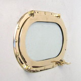 India Overseas Trading MR 48600 Brass Porthole Oval w/ Glass 15