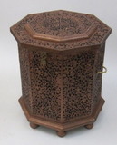India Overseas Trading SH2320D - 6 Side Large wooden hinged Chest Box Carved