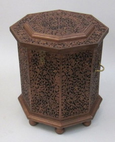 India Overseas Trading SH2320D - 6 Side Large wooden hinged Chest Box Carved