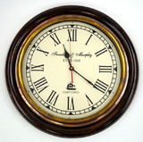 India Overseas Trading SH4879 Marine 16" Clock Replica
