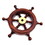 India Overseas Trading SH 8759 Wooden Mini Ship Wheel 9"