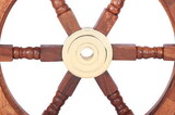 India Overseas Trading SH 8763 Wooden Ship Wheel, 24