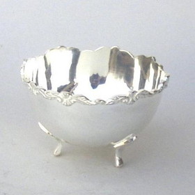India Overseas Trading SP 23971 Decorative Brass Bowl, Silver Plated 4"