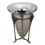 India Overseas Trading SP 2409 Leaf Stand With Crackled Glass