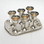 India Overseas Trading SP 26151 Brass Mini Goblet Set, Silver Plated, Price/Set of 7