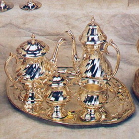 India Overseas Trading SP43112 Silver Plated Tea Set