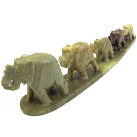 India Overseas Trading SS 107 Soapstone Elephant Caravan