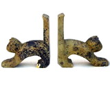 India Overseas Trading SS 1218 Soap Stone Cat Soapstone Bookends