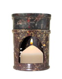 India Overseas Trading SS 22412 Aroma Lamp  Oil Burner, Tribal Symbol ( TREE )