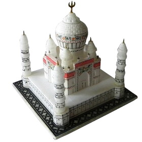 India Overseas Trading SS 3031 Soapstone Miniature Taj Majal Replica Model. 6"