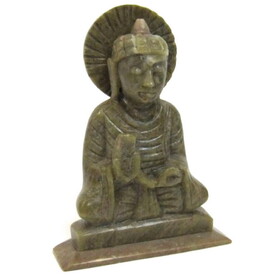 India Overseas Trading SS 50301 Soapstone Buddha 7"