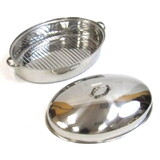 India Overseas Trading SST 6872 Stainless Steel Roaster Set With Cover 20.5