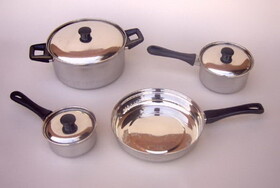 India Overseas Trading SST 6995 Stainless Steel Cookware, Pots And Pans Sets