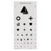 OptiSource 61-1243 Large Kindergarten Vision Eye Chart