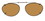 OptiSource 67-SCALM48BR2 Solar 48mm Almond Brown Polarized with Bronze Frame
