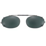 OptiSource 67-XLO52GU2 54 mm  Low Rectangle Brown Polarized with Gunmetal Frame