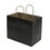 OptiSource 99-395-0410 NON-IMPRINTED BLACK Kraft Bags - Small 6.5 W x 3.25 D x 8" H (100/box)