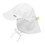 green sprouts 737101-012-51 Flap Sun Protection Hat-White-0/6mo
