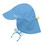 green sprouts 737101-012-51 Flap Sun Protection Hat-White-0/6mo