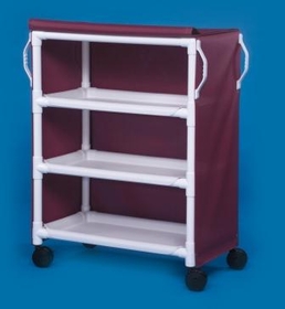 IPU 3 Shelf Linen Cart - 36" X 20" Shelves - Replaces Elc30 & Lc300