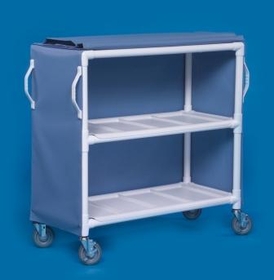 IPU 2 Shelf Linen Cart - 46" X 20" Shelves - Replaces Elc32 & Lc302