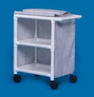 IPU 2 Shelf Cart With Cover - 26" X 20" Shelves