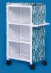 IPU 3 Shelf Cart With Cover - 26" X 20" Shelves