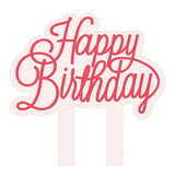 Slant 10-02812-011 Acrylic Cake Topper - Happy Birthday Confetti