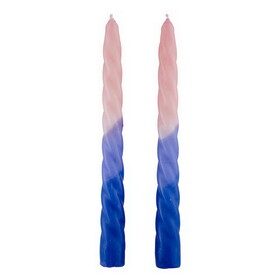 Slant 10-02812-019 Tapered Candle - Pink-Light Blue-Blue