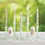 Slant Collections 10-02812-035 Pillar Candle - Boho Flowers