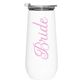 Slant 10-04220-065 Stainless Steel Champagne Tumbler - Bride