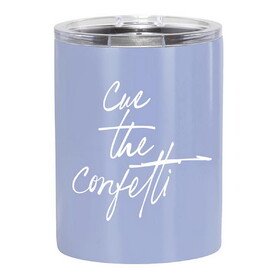 Slant Stainless Steel Tumbler - Cue The Confetti